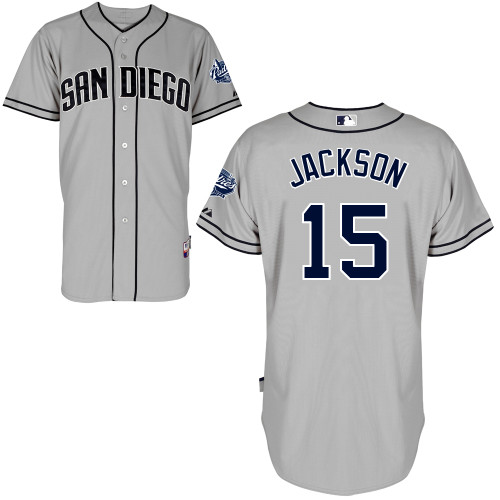 Ryan Jackson #15 MLB Jersey-San Diego Padres Men's Authentic Road Gray Cool Base Baseball Jersey